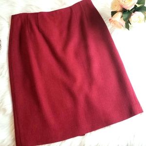 Vintage Bristol County Wool Knee High Pencil Skirt